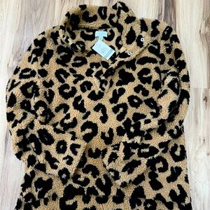 Mudpie Brady Sherpa pullover size medium NWT